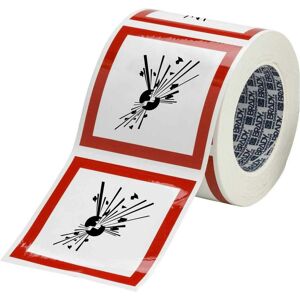 Brady, Sicherheitskennzeichnung, PIC 1801-100*100-B7541-RLL, Polyester laminiert, GHS Piktogramme - Explosionsgefährlich, Rot Brady, Sicherheitskennzeichnung, PIC 1801-100*100-B7541-RLL, Polyester laminiert, GHS Piktogramme - Explosionsgefährlich, Rot