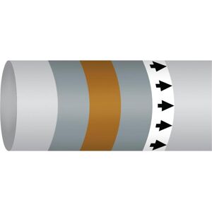 Brady, Sicherheitskennzeichnung, B-7541, ISO 14726 IMO Rohrmarkierer - Edelgas, Polyester, Grau/Braun/Grau, glänzend, 200.00 Brady, Sicherheitskennzeichnung, B-7541, ISO 14726 IMO Rohrmarkierer - Edelgas, Polyester, Grau/Braun/Grau, glänzend, 200.00