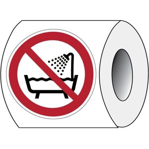 Brady, Sicherheitskennzeichnung, ISO 7010 PIC P026 B-7541 ISO Sicherheitskennzeichnung - Verbot, dieses Gerät in der Badewa Brady, Sicherheitskennzeichnung, ISO 7010 PIC P026 B-7541 ISO Sicherheitskennzeichnung - Verbot, dieses Gerät in der Badewa