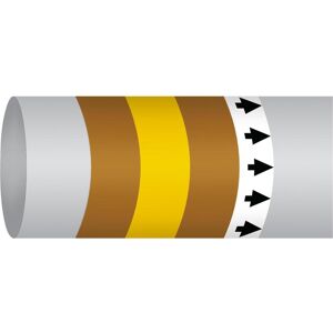 Brady, Sicherheitskennzeichnung, B-7541, ISO 14726 IMO Rohrmarkierer - Mdo (Marine Diesel Kraftstoff), Polyester, Braun/Gelb/ Brady, Sicherheitskennzeichnung, B-7541, ISO 14726 IMO Rohrmarkierer - Mdo (Marine Diesel Kraftstoff), Polyester, Braun/Gelb/