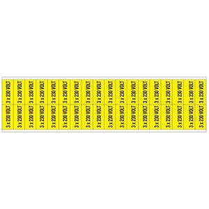 Brady, Sicherheitskennzeichnung, Kennzeichnungen für Leitungen und Stromspannung, 230 Volt Brady, Sicherheitskennzeichnung, Kennzeichnungen für Leitungen und Stromspannung, 230 Volt