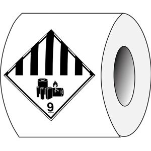 Brady, Sicherheitskennzeichnung, ADR-9A-LBM, B-7541, Transportschild auf Rolle - Lithiumbatterie-Markierung, Laminierter Poly Brady, Sicherheitskennzeichnung, ADR-9A-LBM, B-7541, Transportschild auf Rolle - Lithiumbatterie-Markierung, Laminierter Poly