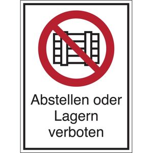 Brady, Sicherheitskennzeichnung, STD-425-262x371-B7525, Verbotsschilder - Abstellen oder Lagern verboten! Brady, Sicherheitskennzeichnung, STD-425-262x371-B7525, Verbotsschilder - Abstellen oder Lagern verboten!
