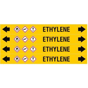 Brady, Sicherheitskennzeichnung, ASME - Pipemarkers - Ethylene Brady, Sicherheitskennzeichnung, ASME - Pipemarkers - Ethylene