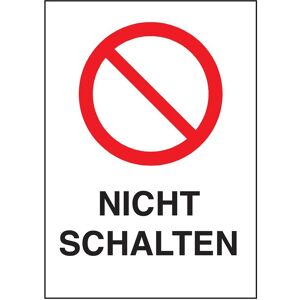 Brady, Sicherheitskennzeichnung, B-859, Magnetische Schilder, Schwarz und Rot auf Weiss, 105 x 148mm, Beschriftung: "NICHT SCH Brady, Sicherheitskennzeichnung, B-859, Magnetische Schilder, Schwarz und Rot auf Weiss, 105 x 148mm, Beschriftung: "NICHT SCH