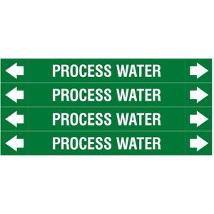 Brady, Sicherheitskennzeichnung, ASME - Rohrmarkierer - Process Water Brady, Sicherheitskennzeichnung, ASME - Rohrmarkierer - Process Water