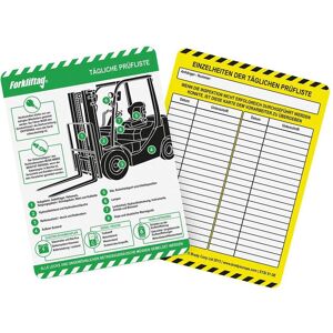 Brady, Sicherheitskennzeichnung, FLT-DE-ETSI-51-50, 50 x Forklift-Einsteckschilder, Polypropylen, Schwarz auf Weiss/Grün, 193 Brady, Sicherheitskennzeichnung, FLT-DE-ETSI-51-50, 50 x Forklift-Einsteckschilder, Polypropylen, Schwarz auf Weiss/Grün, 193