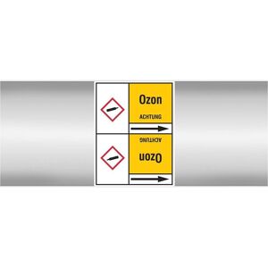 Brady, Sicherheitskennzeichnung, OZON127X33RL-T3-P2, B-7541, Rohrmarkierer Standard, 127 x 150mm, Schwarz auf Gelb, Typ 3, mi Brady, Sicherheitskennzeichnung, OZON127X33RL-T3-P2, B-7541, Rohrmarkierer Standard, 127 x 150mm, Schwarz auf Gelb, Typ 3, mi