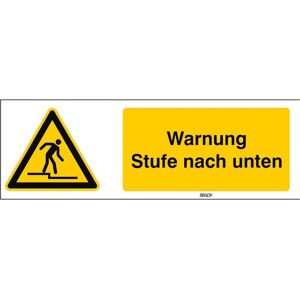 Brady, Sicherheitskennzeichnung, B-7527, ISO Sicherheitsschilder - Warnung vor Stufe (W070), Polypropylen, Schwarz auf Gelb & Brady, Sicherheitskennzeichnung, B-7527, ISO Sicherheitsschilder - Warnung vor Stufe (W070), Polypropylen, Schwarz auf Gelb &