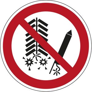 Brady, Sicherheitskennzeichnung, P/P040/NT/PE-DIA50-250, B-7541, ISO 7010 Sicherheitsschild - Feuerwerk zünden verboten, Lami Brady, Sicherheitskennzeichnung, P/P040/NT/PE-DIA50-250, B-7541, ISO 7010 Sicherheitsschild - Feuerwerk zünden verboten, Lami