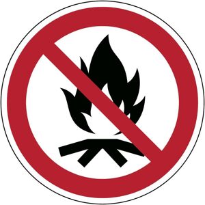 Brady, Sicherheitskennzeichnung, ISO Safety Sign - No Campfire Brady, Sicherheitskennzeichnung, ISO Safety Sign - No Campfire
