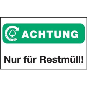 Brady, Sicherheitskennzeichnung, STD 498-150X250-B7541, Verpackungsetiketten - Nur für Restmüll! Brady, Sicherheitskennzeichnung, STD 498-150X250-B7541, Verpackungsetiketten - Nur für Restmüll!