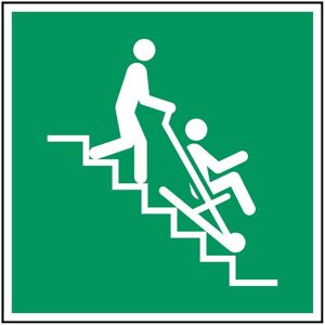 Brady, Sicherheitskennzeichnung, ISO-Sicherheitsschild - Evakuierungsstuhl Brady, Sicherheitskennzeichnung, ISO-Sicherheitsschild - Evakuierungsstuhl