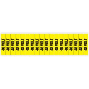 Brady, Sicherheitskennzeichnung, Kennzeichnungen für Leitungen und Stromspannung, 48 Volt Brady, Sicherheitskennzeichnung, Kennzeichnungen für Leitungen und Stromspannung, 48 Volt