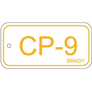 Brady, Sicherheitskennzeichnung, B-7527, Polypropylen Schild, Energy Source Tag - Control Panel, 75 x 38mm, Gelb auf Weiss, Be Brady, Sicherheitskennzeichnung, B-7527, Polypropylen Schild, Energy Source Tag - Control Panel, 75 x 38mm, Gelb auf Weiss, Be