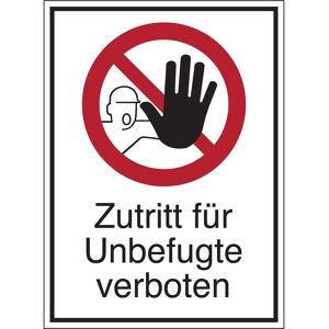 Brady, Sicherheitskennzeichnung, STD-146-262X371-B7527, Verbotsschilder - Zutritt für Unbefugte verboten Brady, Sicherheitskennzeichnung, STD-146-262X371-B7527, Verbotsschilder - Zutritt für Unbefugte verboten