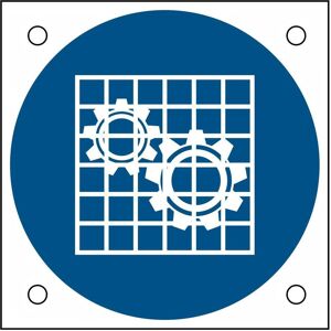 Brady, Sicherheitskennzeichnung, ISO Safety Sign - Check guard Brady, Sicherheitskennzeichnung, ISO Safety Sign - Check guard