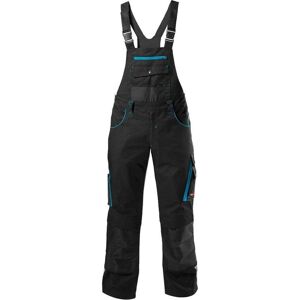 Magni, Arbeitshose, Fortis Latzhose, schwarz/türkis, Gr. 102 (102) Magni, Arbeitshose, Fortis Latzhose, schwarz/türkis, Gr. 102 (102)