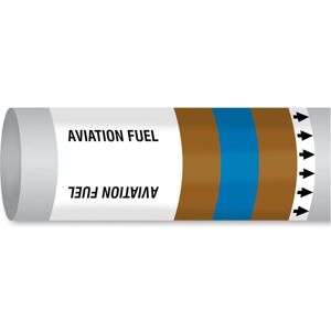 Brady, Sicherheitskennzeichnung, B-7541, ISO 14726 IMO Rohrmarkierer - Kraftstoff für Flugzeuge, Polyester, Braun/Blau/Braun Brady, Sicherheitskennzeichnung, B-7541, ISO 14726 IMO Rohrmarkierer - Kraftstoff für Flugzeuge, Polyester, Braun/Blau/Braun