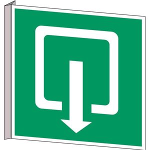 Brady, Sicherheitskennzeichnung, BI 372-315X315-B0455, Fahnen- und Winkelschilder - Ausgang Brady, Sicherheitskennzeichnung, BI 372-315X315-B0455, Fahnen- und Winkelschilder - Ausgang