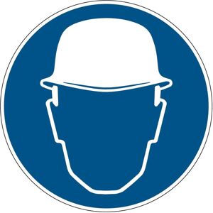 Brady, Sicherheitskennzeichnung, PIC 251-DIA 400-B7527, Gebotsschilder - Kopfschutzschutz benutzen Brady, Sicherheitskennzeichnung, PIC 251-DIA 400-B7527, Gebotsschilder - Kopfschutzschutz benutzen