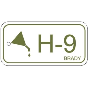 Brady, Sicherheitskennzeichnung, B-7527, Polypropylen Schild, Energy Source Tag - Hydraulic, 75 x 38mm, Olivgrün auf Weiss, Be Brady, Sicherheitskennzeichnung, B-7527, Polypropylen Schild, Energy Source Tag - Hydraulic, 75 x 38mm, Olivgrün auf Weiss, Be