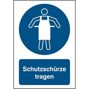 Brady, Sicherheitskennzeichnung, B-862, Toughwash-Gebotsschild, M026 - Schutzschürze tragen, Polyester, Weiss auf Blau, 297 x Brady, Sicherheitskennzeichnung, B-862, Toughwash-Gebotsschild, M026 - Schutzschürze tragen, Polyester, Weiss auf Blau, 297 x