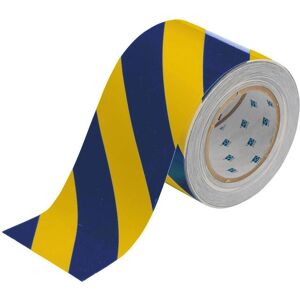 Brady, Sicherheitskennzeichnung, TS-101.60-514-YL/BL-STR-RL, ToughStripe, Bodenmarkierbänder, Polyester, Gelb/Blau (gestreift Brady, Sicherheitskennzeichnung, TS-101.60-514-YL/BL-STR-RL, ToughStripe, Bodenmarkierbänder, Polyester, Gelb/Blau (gestreift