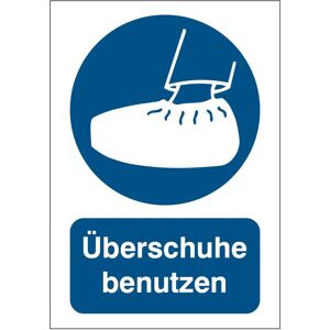Brady, Sicherheitskennzeichnung, B-862, Toughwash-Gebotsschild, PIC280 - Überschuhe benutzen, Polyester, Weiss auf Blau, 297 x Brady, Sicherheitskennzeichnung, B-862, Toughwash-Gebotsschild, PIC280 - Überschuhe benutzen, Polyester, Weiss auf Blau, 297 x