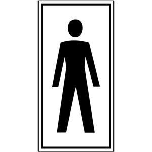 Brady, Sicherheitskennzeichnung, PIC 466-075X150-B7527, Hinweisschilder - Toilette für Herren Brady, Sicherheitskennzeichnung, PIC 466-075X150-B7527, Hinweisschilder - Toilette für Herren