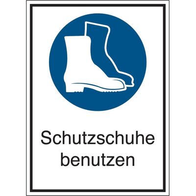 Brady, Sicherheitskennzeichnung, STD-111-131X185-B7527, Gebotsschilder - Schutzschuhe benutzen Brady, Sicherheitskennzeichnung, STD-111-131X185-B7527, Gebotsschilder - Schutzschuhe benutzen