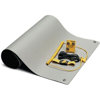 Safeguard, Zubehör Arbeitsschutz, ESD-Tischmatten Set XS Pro Swiss, 600 x 400 mm, Schweizer Erdungsstecker, 5-teilig (Statikschutz) Safeguard, Zubehör Arbeitsschutz, ESD-Tischmatten Set XS Pro Swiss, 600 x 400 mm, Schweizer Erdungsstecker, 5-teilig (Statikschutz)