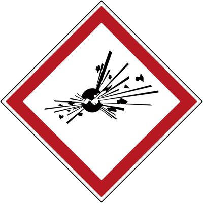 Brady, Sicherheitskennzeichnung, GHS-Piktogramme - Explosionsgefährlich Brady, Sicherheitskennzeichnung, GHS-Piktogramme - Explosionsgefährlich