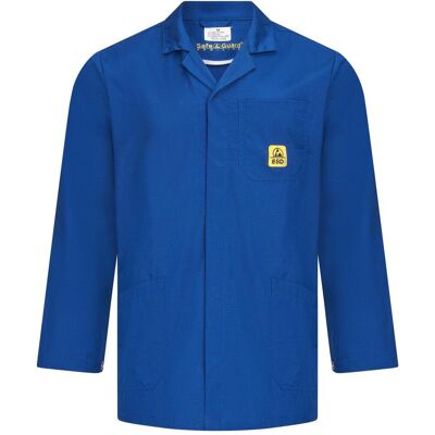 Safeguard, Arbeitsjacke, ESD-Arbeitsmantel Pro Line, unisex, 146 g/m², dunkelblau, XXL (XXL) Safeguard, Arbeitsjacke, ESD-Arbeitsmantel Pro Line, unisex, 146 g/m², dunkelblau, XXL (XXL)