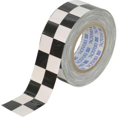 Brady, Sicherheitskennzeichnung, TS-50.80-514-BK/WT-CHK-RL, ToughStripe, Bodenmarkierbänder, Polyester, Schwarz/Weiss (kariert Brady, Sicherheitskennzeichnung, TS-50.80-514-BK/WT-CHK-RL, ToughStripe, Bodenmarkierbänder, Polyester, Schwarz/Weiss (kariert