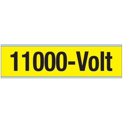 Brady, Sicherheitskennzeichnung, Kennzeichnungen für Leitungen und Stromspannung, 11.000 Volt Brady, Sicherheitskennzeichnung, Kennzeichnungen für Leitungen und Stromspannung, 11.000 Volt