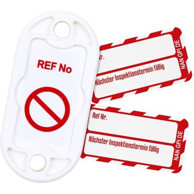 Brady, Sicherheitskennzeichnung, NAN-DE-PK-GPI-RD, Nanotag™ Set, 20 Nanotag Halter, 20 x Nanotag Einsteckschilder (Weiss auf R Brady, Sicherheitskennzeichnung, NAN-DE-PK-GPI-RD, Nanotag™ Set, 20 Nanotag Halter, 20 x Nanotag Einsteckschilder (Weiss auf R