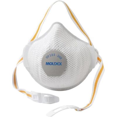 Moldex, Atemschutzmaske, Atemschutzmaske Air Plus ProValve 340801 FFP3 / V R D mit Ausatemventil (FFP3, 5x) Moldex, Atemschutzmaske, Atemschutzmaske Air Plus ProValve 340801 FFP3 / V R D mit Ausatemventil (FFP3, 5x)