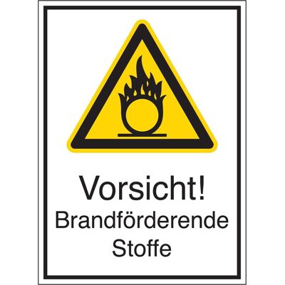 Brady, Sicherheitskennzeichnung, STD-742-131X185-B7527, Warnschilder - Vorsicht! Brandfördernde Stoffe Brady, Sicherheitskennzeichnung, STD-742-131X185-B7527, Warnschilder - Vorsicht! Brandfördernde Stoffe