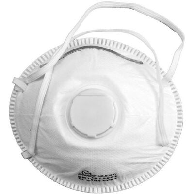 Vorel, Atemschutzmaske, Einweg-Filter-Halbmasken mit Ventil, 5 Stück. (74541) (5x) Vorel, Atemschutzmaske, Einweg-Filter-Halbmasken mit Ventil, 5 Stück. (74541) (5x)