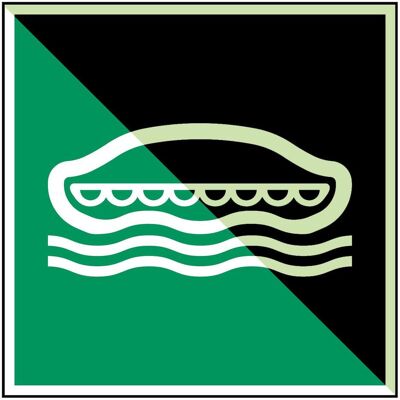 Brady, Sicherheitskennzeichnung, ISO-Sicherheitsschild - Rettungsboot Brady, Sicherheitskennzeichnung, ISO-Sicherheitsschild - Rettungsboot