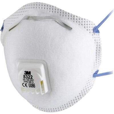 3M Atemschutzmaske, Feinstaubmaske mit Ventil FFP2 (FFP2, 10x) 3M Atemschutzmaske, Feinstaubmaske mit Ventil FFP2 (FFP2, 10x)