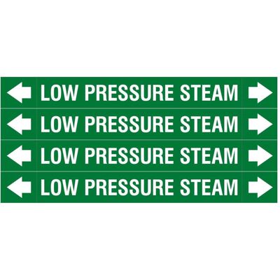 Brady, Sicherheitskennzeichnung, ASME - Rohrmarkierer - Low Pressure Steam Brady, Sicherheitskennzeichnung, ASME - Rohrmarkierer - Low Pressure Steam