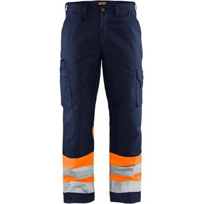 Blakläder, Arbeitshose, unisex Warnschutzhose 1564 marine, orange Grösse 58 (58) Blakläder, Arbeitshose, unisex Warnschutzhose 1564 marine, orange Grösse 58 (58)