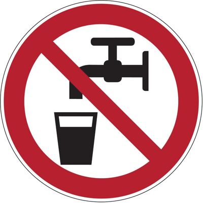 Brady, Sicherheitskennzeichnung, PIC 204-DIA 100-B7525, Verbotsschilder - Kein Trinkwasser Brady, Sicherheitskennzeichnung, PIC 204-DIA 100-B7525, Verbotsschilder - Kein Trinkwasser