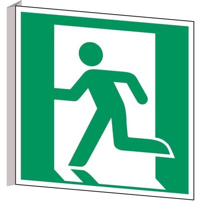 Brady, Sicherheitskennzeichnung, ISO-Sicherheitsschild - Notausgang links Brady, Sicherheitskennzeichnung, ISO-Sicherheitsschild - Notausgang links