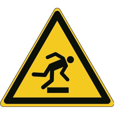 Brady, Sicherheitskennzeichnung, ISO-Sicherheitsschild - Warnung vor Stolpergefahr Brady, Sicherheitskennzeichnung, ISO-Sicherheitsschild - Warnung vor Stolpergefahr