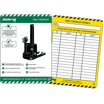 Brady, Sicherheitskennzeichnung, StackerTag Insert Brady, Sicherheitskennzeichnung, StackerTag Insert