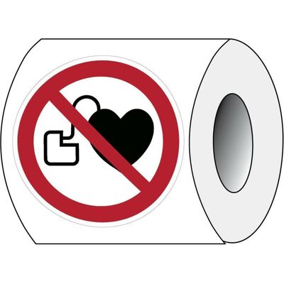 Brady, Sicherheitskennzeichnung, ISO 7010 PIC P007 B-7541 ISO Sicherheitskennzeichnung - Verbot für Personen mit Herzschrit Brady, Sicherheitskennzeichnung, ISO 7010 PIC P007 B-7541 ISO Sicherheitskennzeichnung - Verbot für Personen mit Herzschrit