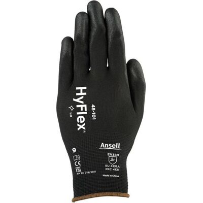 Ansell, Schutzhandschuhe, Handschuh HyFlex 48-101,schwarz, Gr.7 (7) Ansell, Schutzhandschuhe, Handschuh HyFlex 48-101,schwarz, Gr.7 (7)